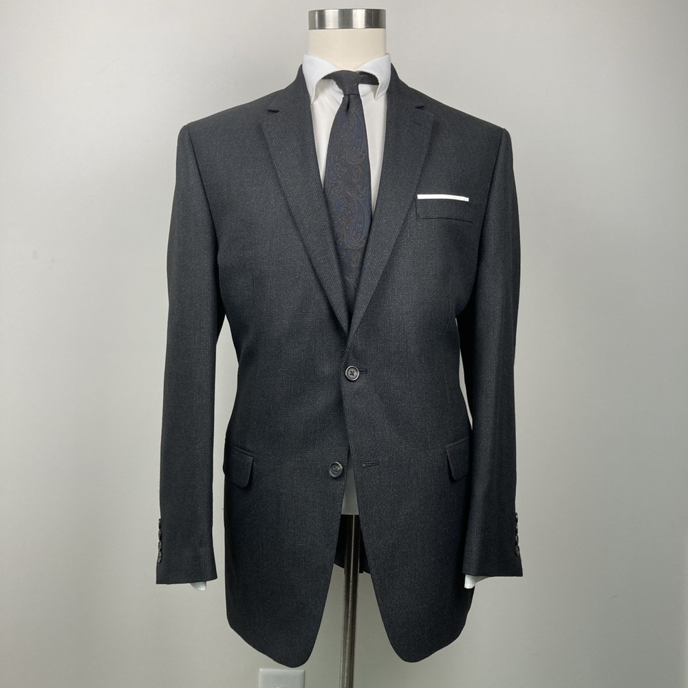 Chaps Men's Blazer Jacket‎ Sport Coat Sport Jacket Grey 44L